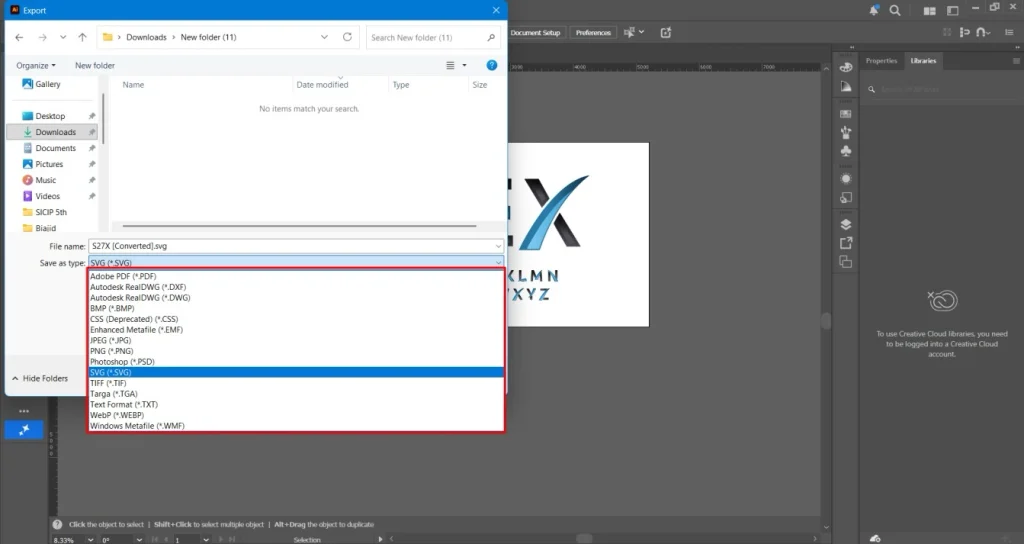 How Can I Export A Vector Logo From Illustrator? Simple Method 6 Choose Your Vector Format